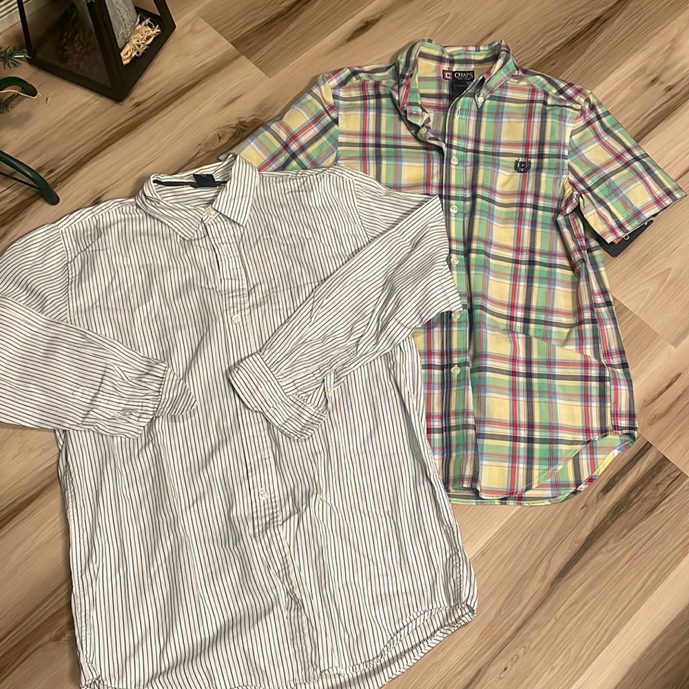 Y XL chaps NWT and gap dress shirt